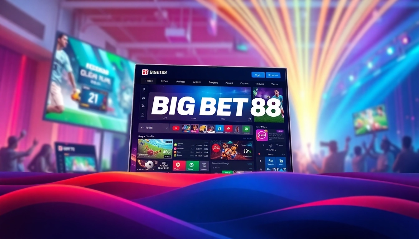 Engaging interface of Nhà cái BIGBET88, highlighting vibrant betting options and interactive features.