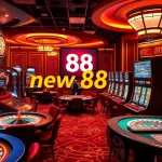Experience thrilling gaming excitement at new 88 online casino, featuring engaging slot machines and vibrant roulette tables.