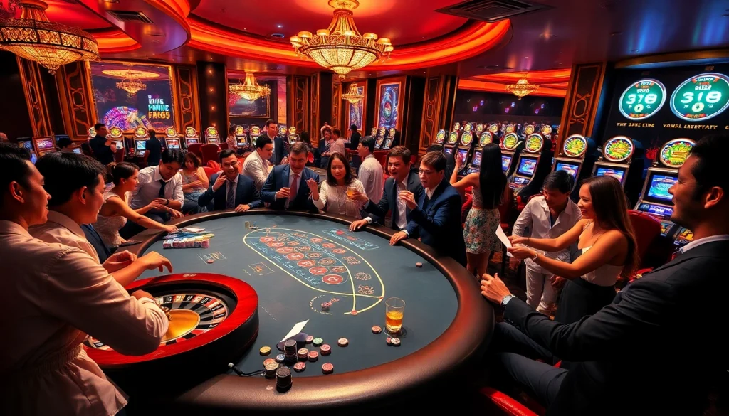 Experience thrilling gameplay at nha cai f168 with diversified gaming options available at a luxurious casino.