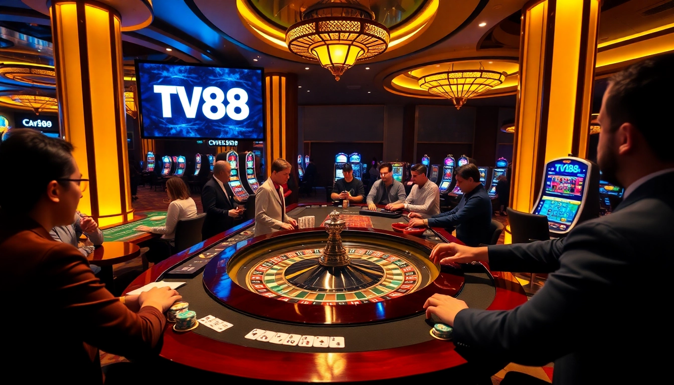 TV88 enhances the casino experience with thrilling roulette action, vibrant poker chips, and immersive gameplay.
