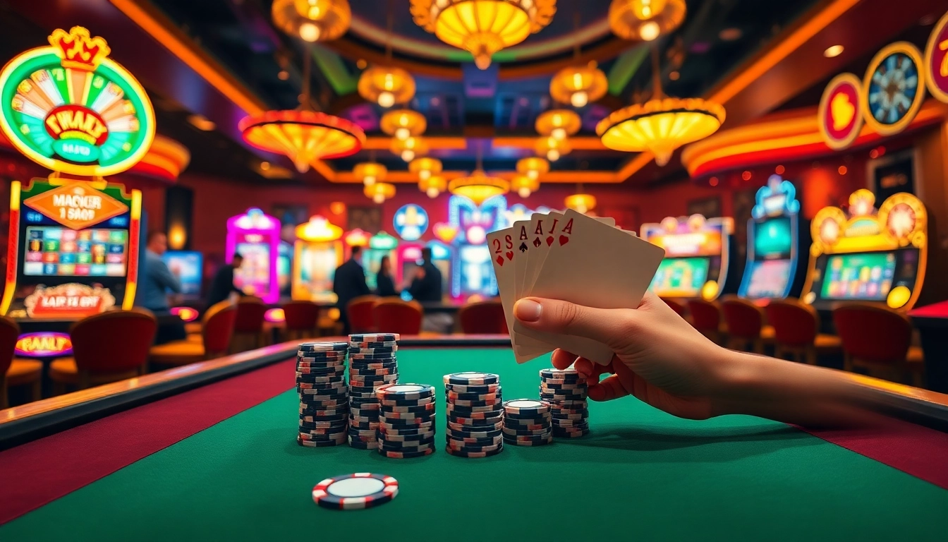 Experience the thrill of gambling at https://vuabai9bet.com/ with vibrant casino tables and winning hands, inviting you to play!