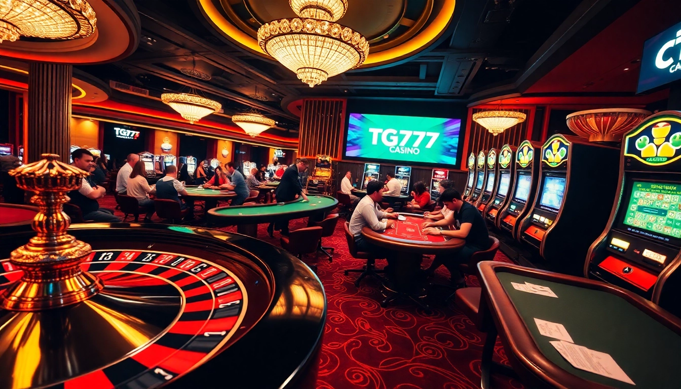 Experience the excitement of TG777 Casino with vibrant gaming activities and thrilling casino games in dynamic luxury.