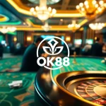 Interact with the high-energy interface of Nhà cái OK88 online betting platform showcasing a vibrant casino ambiance.