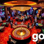 Players enjoy high-stakes action at a vibrant casino with go8 tips for winning blackjack and roulette.