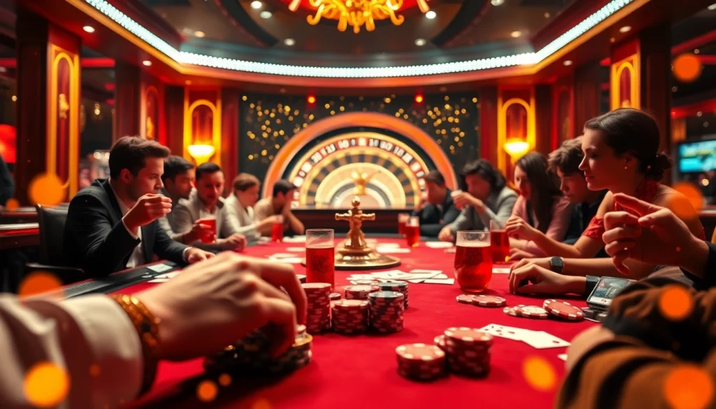 Experience the excitement of poker and roulette at https://go8.ae.org/ with lively players and digital gaming elements.